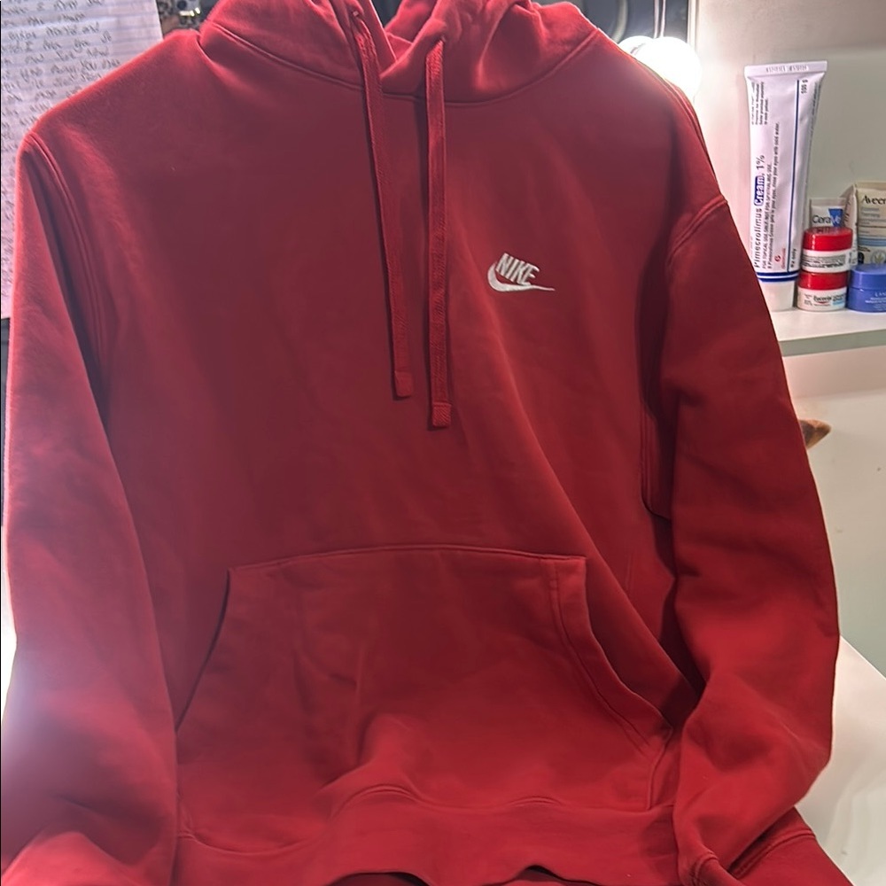 Nike Men's Red Hoodie